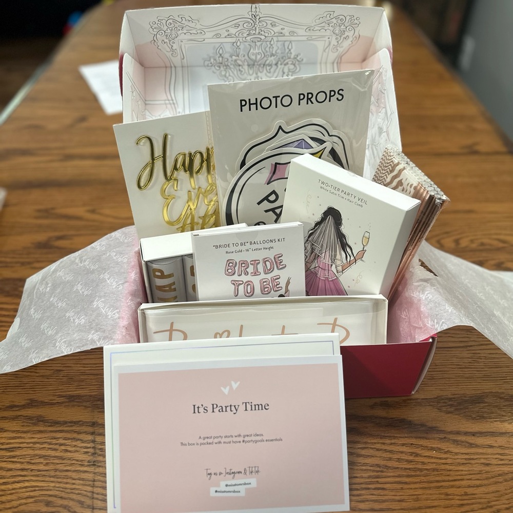 “ITS PARTY TIME” MISS TO MRS BOX